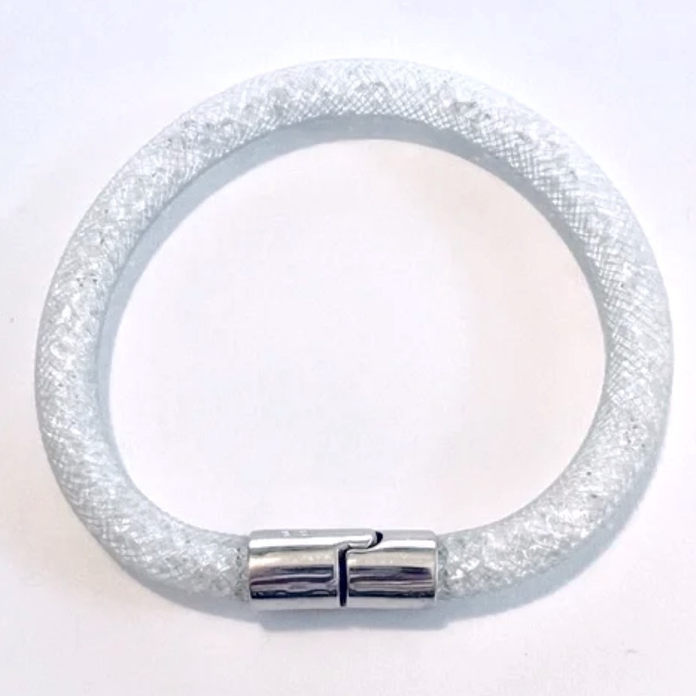 Swarovski Jewelry | Swarovski Stardust Bracelet Silver white 18cm or 7.25”